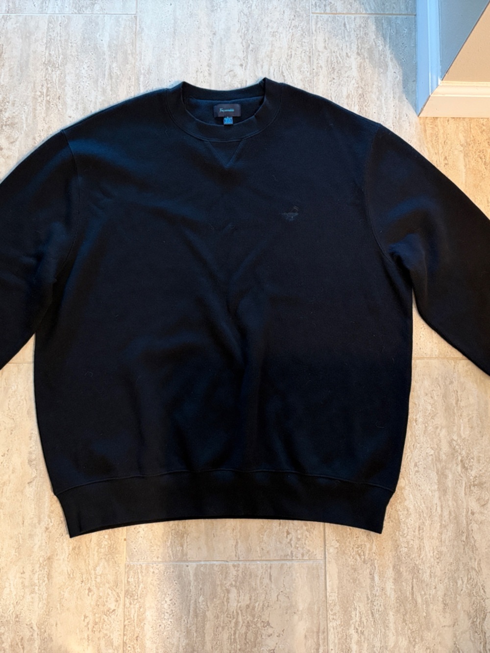 Façonnable Classic Black Men’s Crewneck Sweater